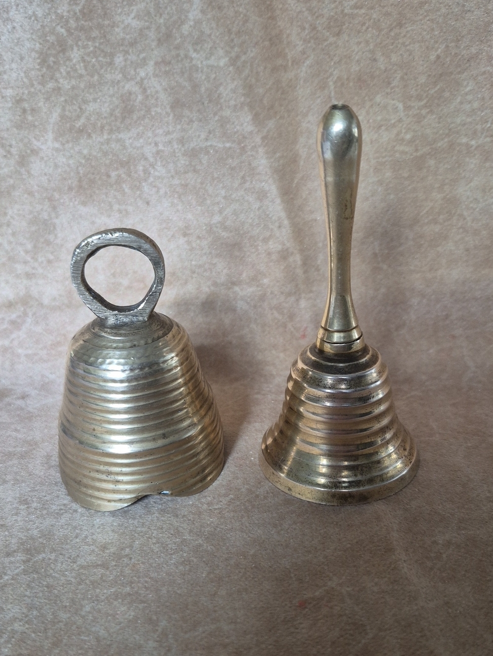Vintage Brass Hand Bell - Set Of 2